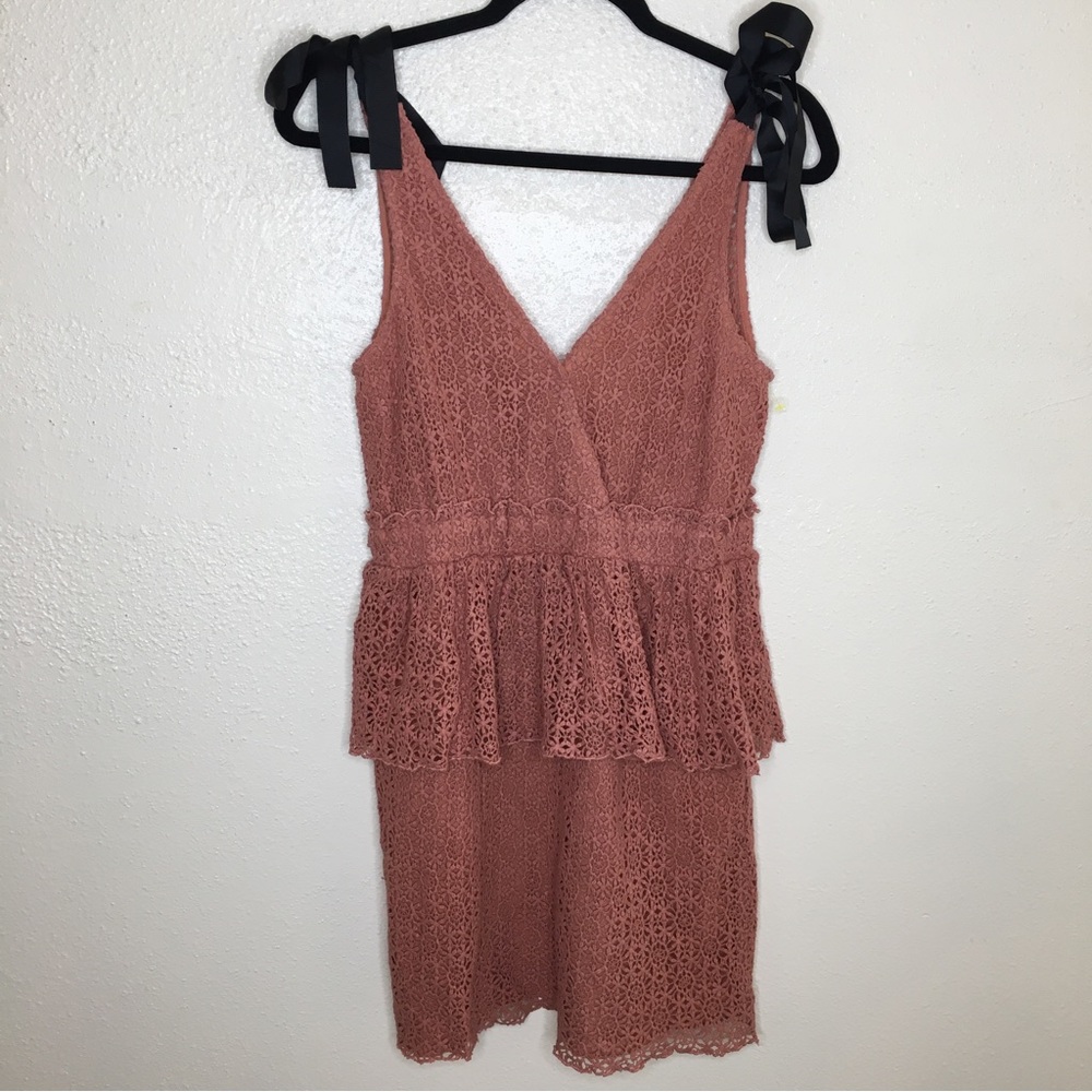 NEW Fanco Crochet Tie Strap Dress M